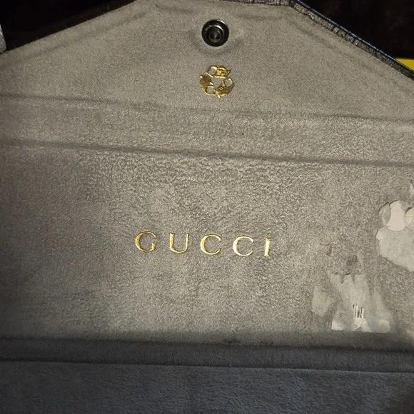 Authentic  Gucci G Logos /Brown Embossed Pattern      Case Only! - Picture 4 of 8